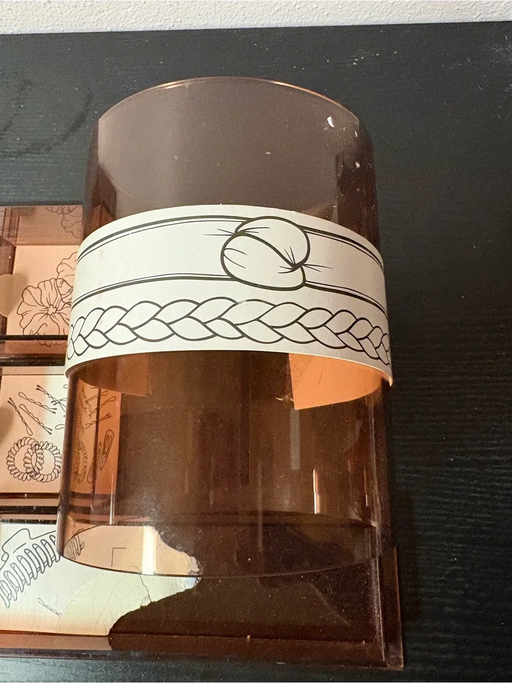 Target Rose Acrylic Hair Accessory Organizer Vanity Storage NWT